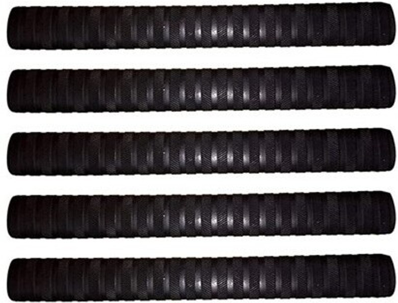 Fitdex Premium Quality Bat Handle 5Black Grips, Super Tacky(Black, Pack of 5)