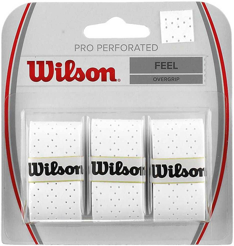 WILSON Pro Perforated Overgrip (3 pcs) - Green(Pack of 1)
