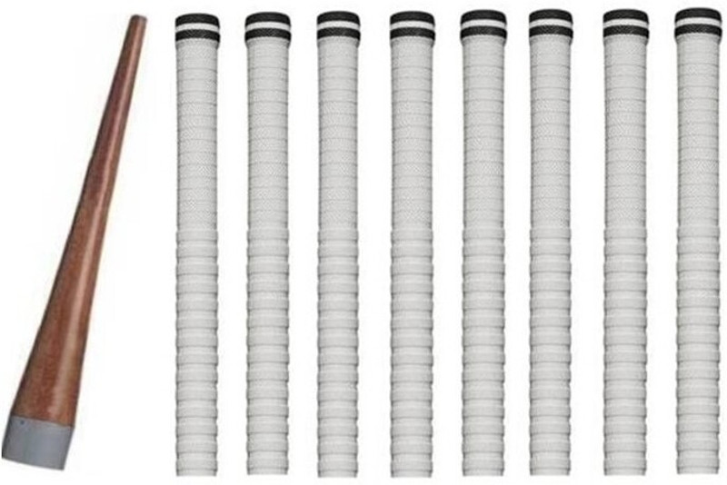 HACKERX 1Gripper And 8Black Grip, Super Tacky(White, Pack of 9)