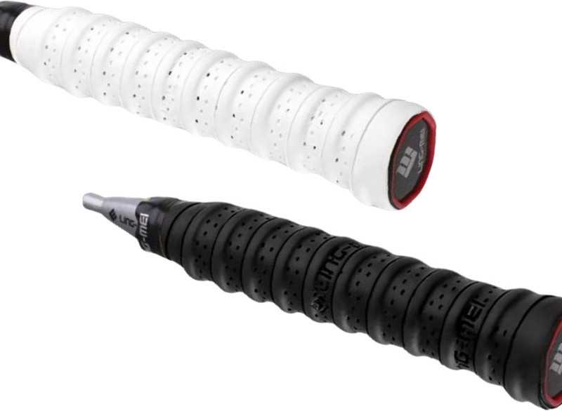 acers Badminton Racket Grip Pores Antiskid Foam(White, Black, Pack of 2)