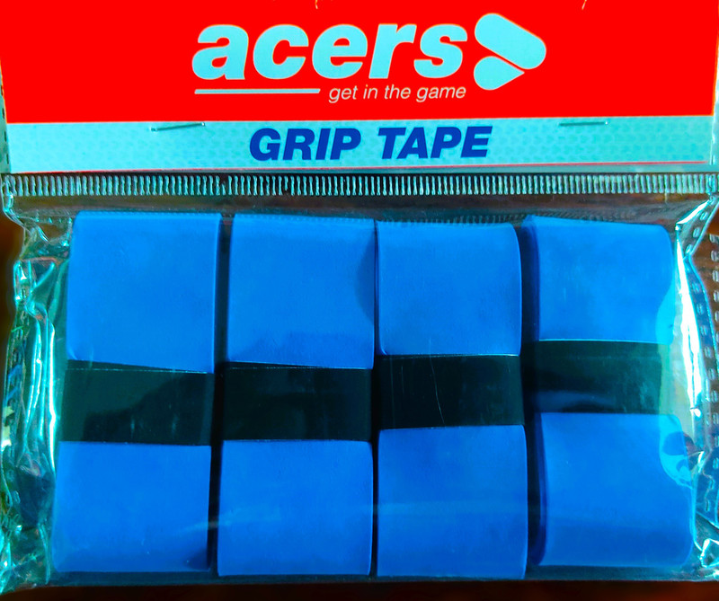 acers Pack of 4 AntiSlip Light Blue Grip for Badminton/Squash/Tennis Rackets Dry Feel(Blue, Pack of 4)