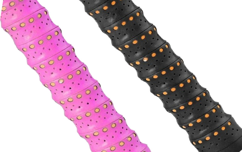 acers Badminton Racket Grip Spongy Feel Perforated Cushtac(Blue, Pink, Pack of 2)
