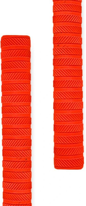 proverve Premium Rubber Grips Ribbed for Full Size Cricket Bat Handle(Red, Pack of 2)