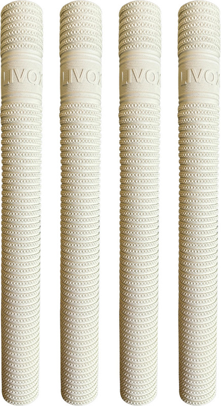 LIVOX White Thunderblade Texture Cricket Bat Handle 6 Grips Super Tacky(White, Pack of 6)