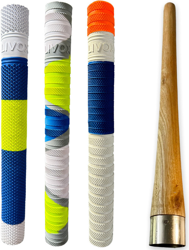LIVOX Cricket bat Grips pack of 4 bat grips and 1 wooden cone Ultra Tacky(Pack of 4)