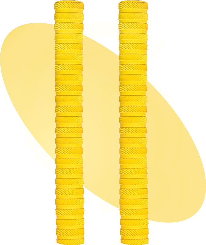 MINIBLITZ Bat Replacement Yellow Grip Pack of 2 Soft Rubber Cricket bat Handle Grip Coil(Pack of 2)