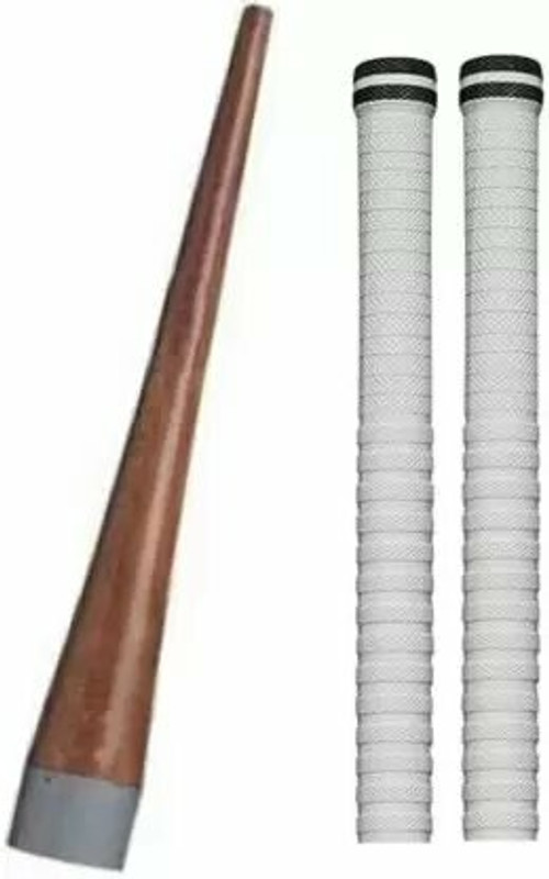 HACKERX Set of 2Cricket Bat Grip with Wooden Gripper(cone) Ultra Tacky(Pack of 3)