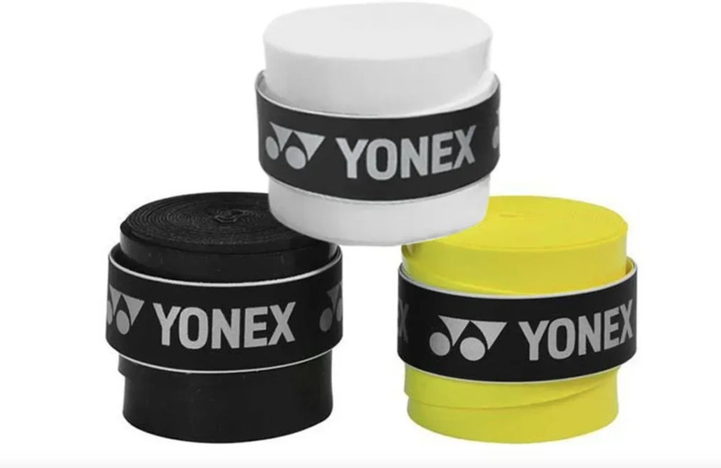 YONEX Tech 501 Grip Smooth Tacky(Green, Blue, White, Pack of 3)