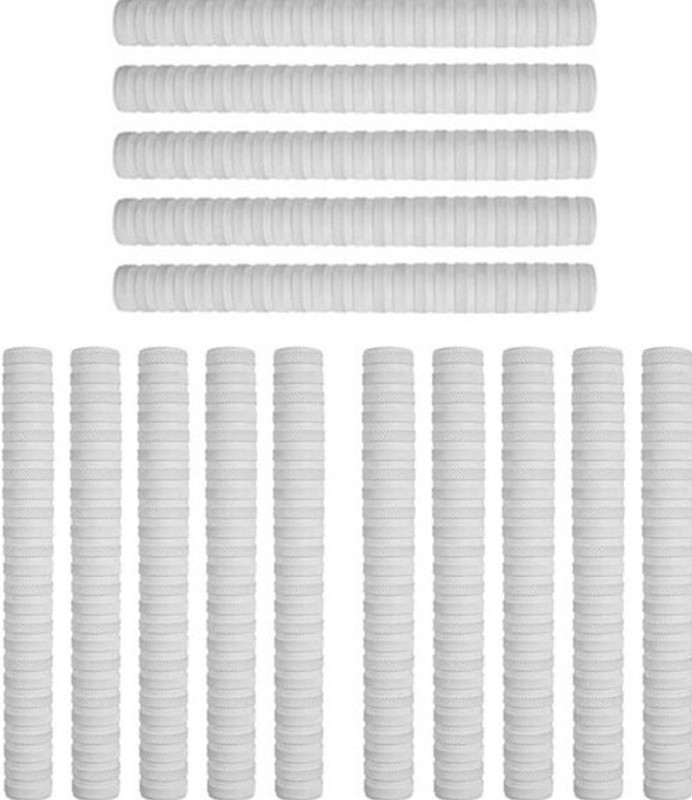 Fitdex 15 Cricket Bat Rubber White Grip, Mesh Grip(White, Pack of 15)