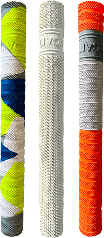 SIXTEEN Comfortable fit Cricket Bat Rubber 3 Different Texture Grips Ultra Tacky(Multicolor, Pack of 3)