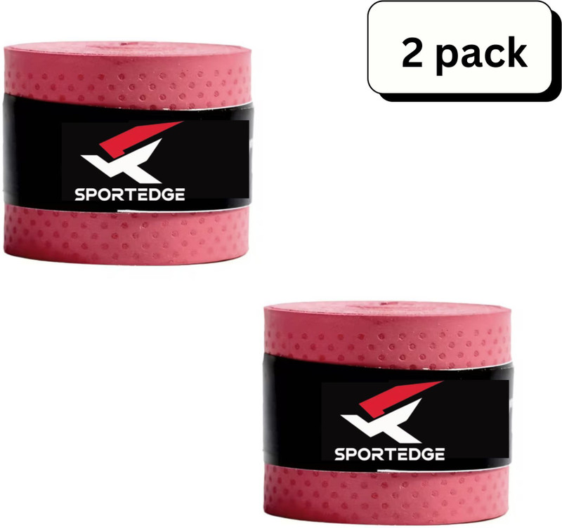sportedge Cricket Bat Grip | Anti Slip Bat Handle Grip for Better Control(Red, Pack of 2)