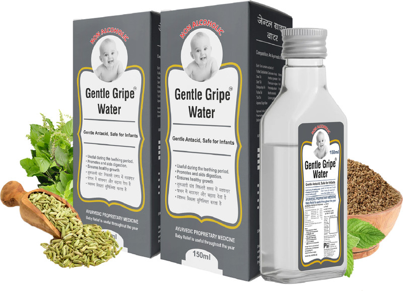 Pii Gentle Gripe Water (Non Alcoholic) Gripe Water(150 ml Pack of 2)