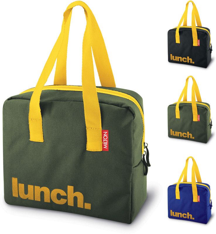 MILTON The Lunch Bag I Eco Friendly, Spacious, 2.56 L, Grocery Bag(Black)