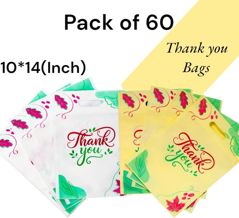 CARRY CLOUD Pack of 80 Grocery Bags(Yellow, White)