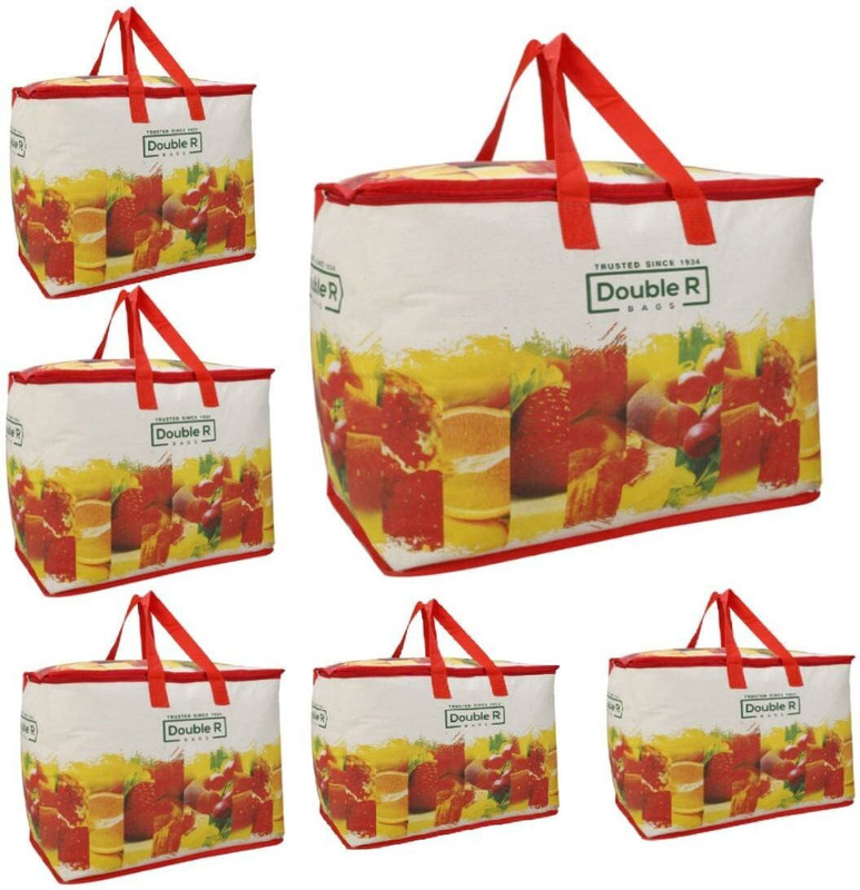 DADDY G Daddy G Pack of 12 Grocery Bags(Multicolor)