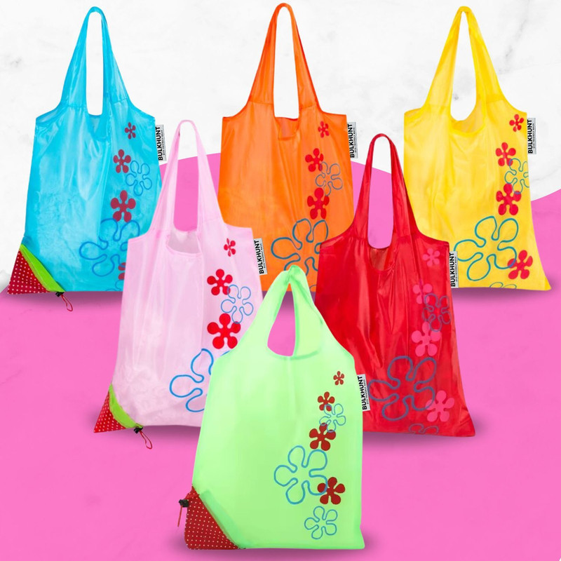 OYTRA Strawberry Pack of 6 Grocery Bags(Multicolor)