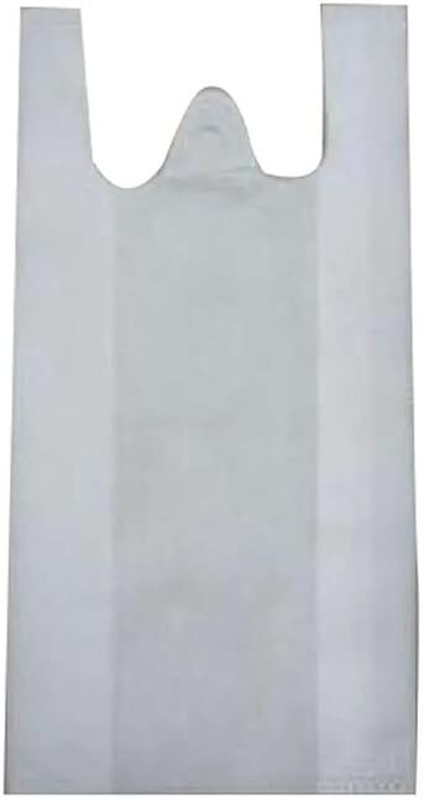Hetopeto Compostable W-Cut Carry Bag 13x16 Compostable 95 + Pis Grocery Bags (White) Pack of 95 Grocery Bags(White)