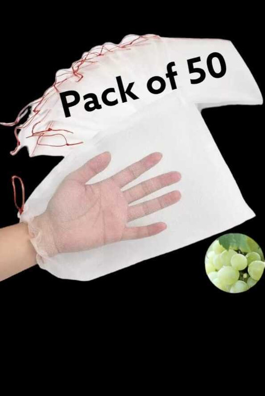 ZIMBLE Fruit Protection Fruit Net Bag Reusable Washable BEST 6*10 Pack of 24 Grocery Bags(White)