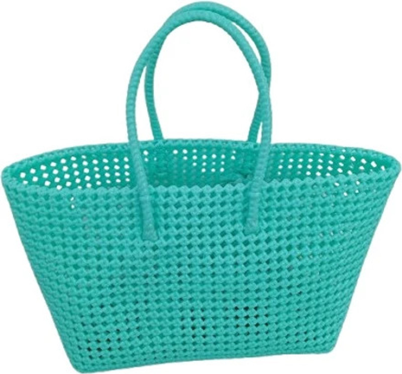 KST BAGS Reusbale Plastic Wire Koodai - Plain Turquoise blue colour Grocery Bag(Green)