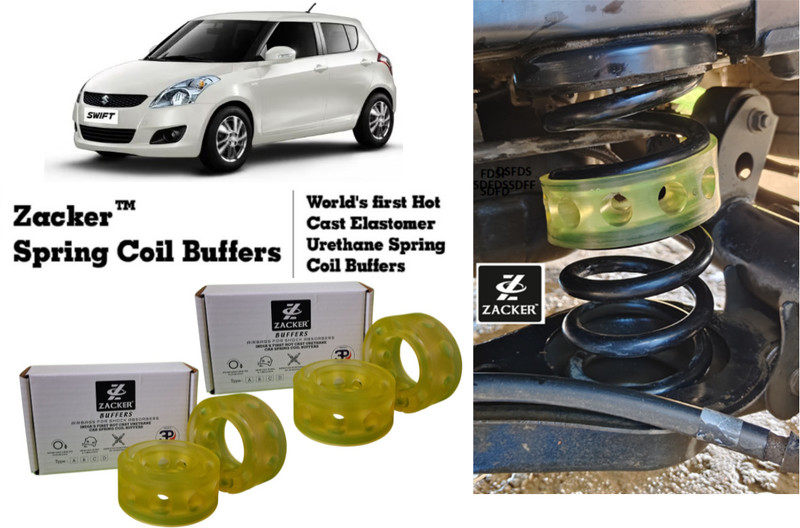 Zacker for Swift (Old), all 4 Suspension Coil Spring Buffers, Ground Clearance Kit