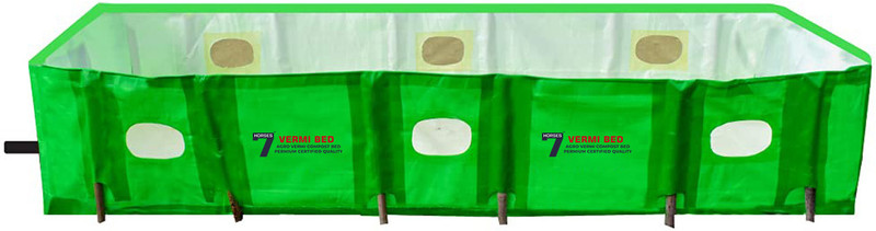 Seven Horses HDPE 350GSM Vermicompost Maker Bed(6x4x2 FT) Grow Bag