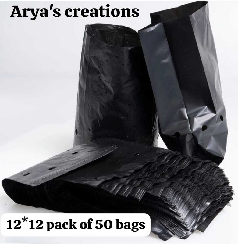 ARYASFASHION 10X12 Nursery Bags Pack of 30 plastic Poly Grow Bag