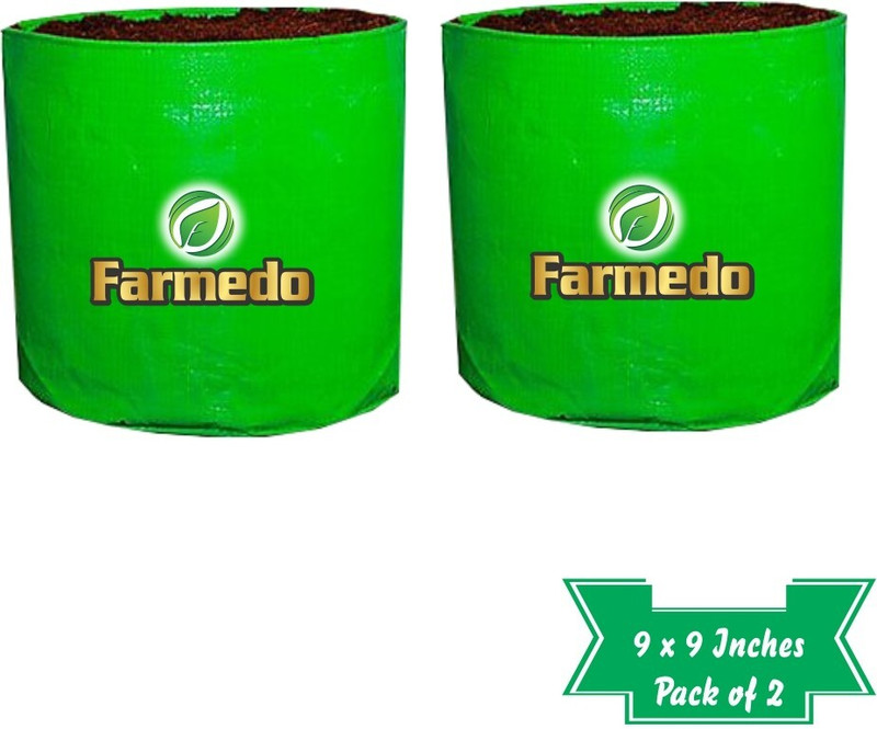 FARMEDO Grow Bag 9" X 9" Inches, Terrace Gardening, Outdoor Gardening, Pack of 10 Grow Bag