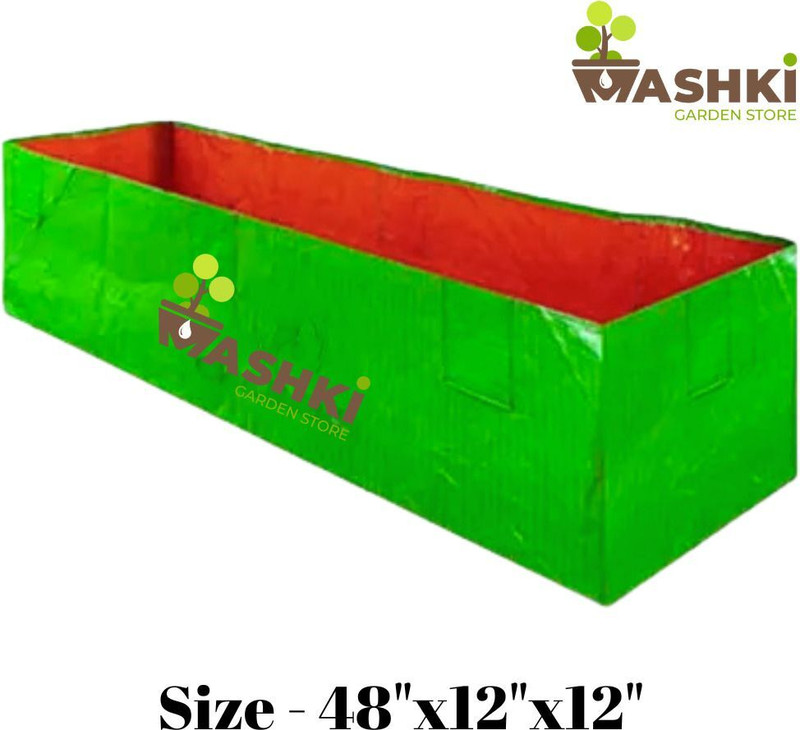 MASHKI 48x12x12 Inch Grow Bag, HDPE 250 GSM HeavyDuty Vegetable, Planter for Terrace Garden Grow Bag