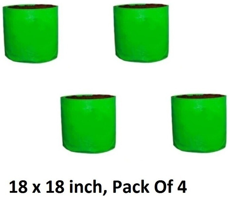 Softgreen Terrace gardening Hdpe 4 Grow bag for vegetable, fruits & flower plants, 18 inch Grow Bag