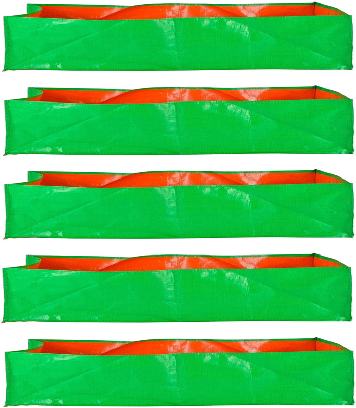 GARDECO 260 GSM HDPE UV Treated Rectangle Type (24x12x6-Inch) - Pack of 5 Grow Bag