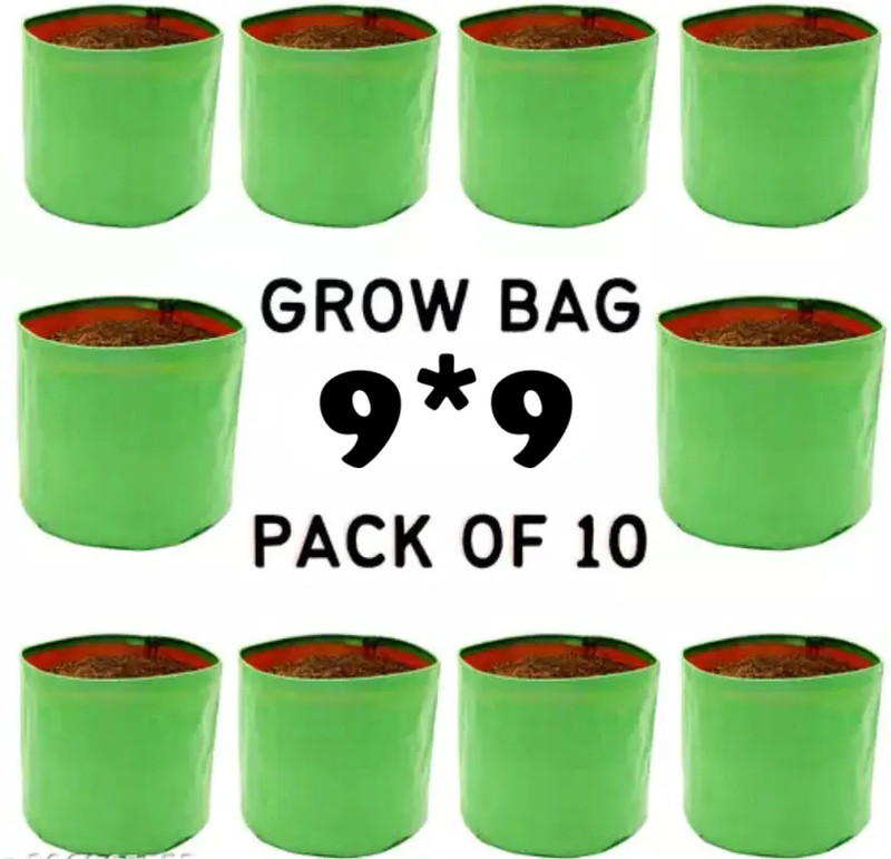 Golden retro GOLDEN RETRO gardening grow bag 9"x9" (Pack of 10) 240GSM Grow Bag Grow Bag