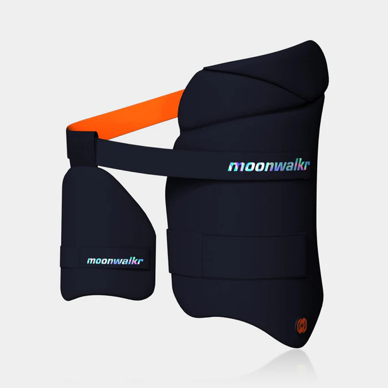 Moonwalkr 2.0 Cricket Batting Combo Thigh Guard Cricket Inner Thigh Guard(Blue)
