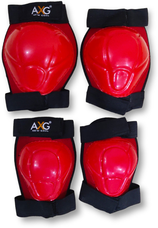AXG NEW GOAL Quintessential and Unique Mould Knee guard, elbow guard for Cycling/ Skating Guard Combo(Multicolor)