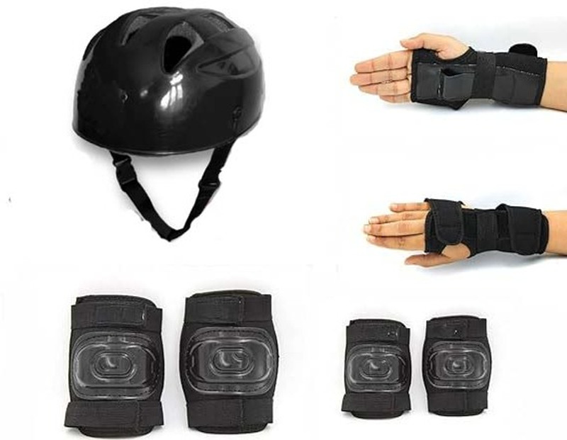 prikli Multi sport gear skating and cycling helmet kit for kids m size for [7-15] Skating Wrist Guard