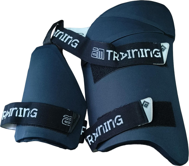 AASHRAy EM GT FLEX PRO Double Thigh Guard for Cricket Players (BOYS LH) Cricket Thigh Guard(Black)