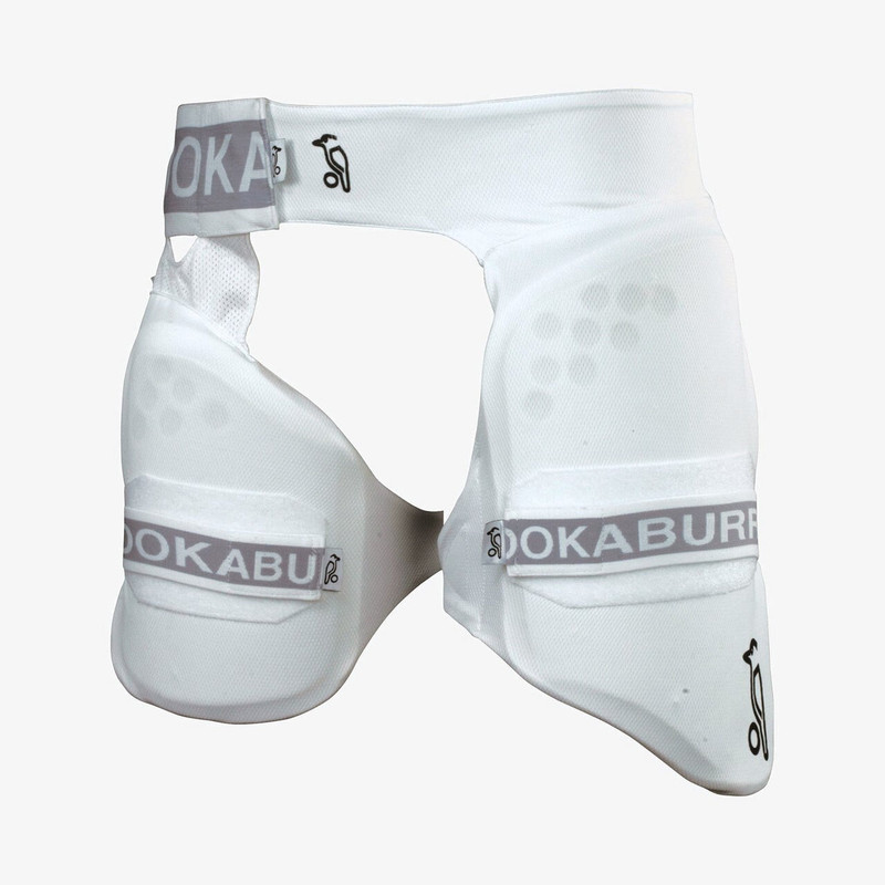 KOOKABURRA Pro 6.0- Mens(17+)RH- Cricket Guard Combo(White)