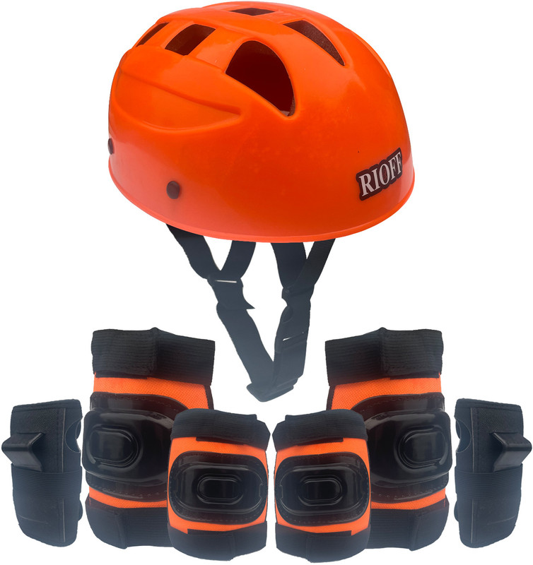 Rioff Protective Skating Guard Set (Black) (Medium) 8 To 12 Years Skating Guard Combo