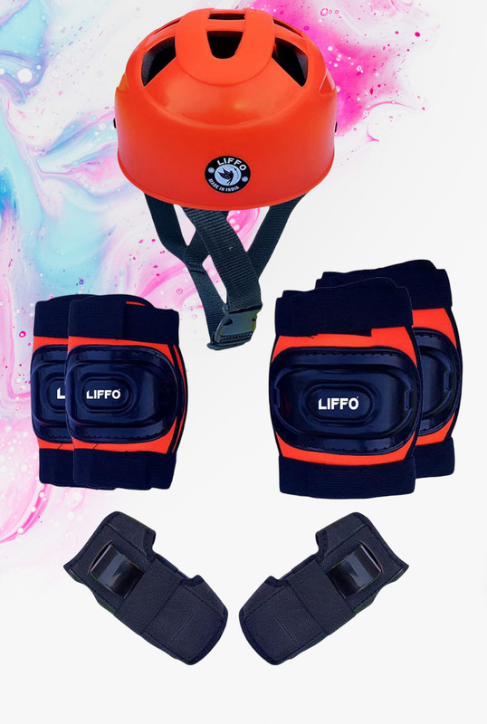 XSAW Protective Set for Cycling Skateboard Skating Scooter Age 3 to 7 Year (small) Skating Guard Combo(Black)