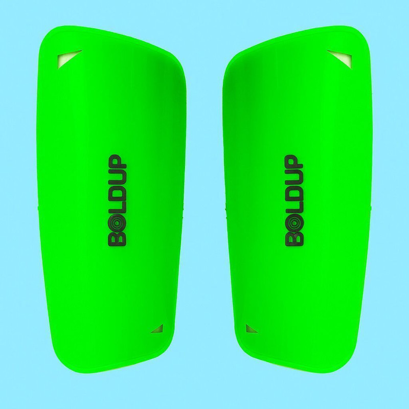 BOLDUP Treandy Football Shinguard For boys and girls Green Mini L, R Football Shin Guard(Green)