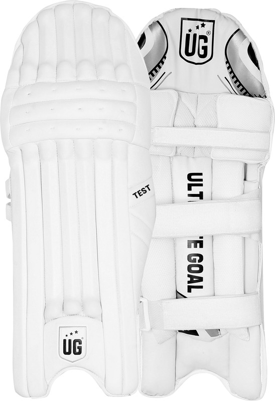 ULTIMATE GOAL SPORTS Test Leg Guard - Adult Cricket Guard Combo(White)