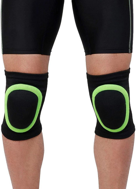 never lose Knee Pad Skating Knee Guard(Black, Green)