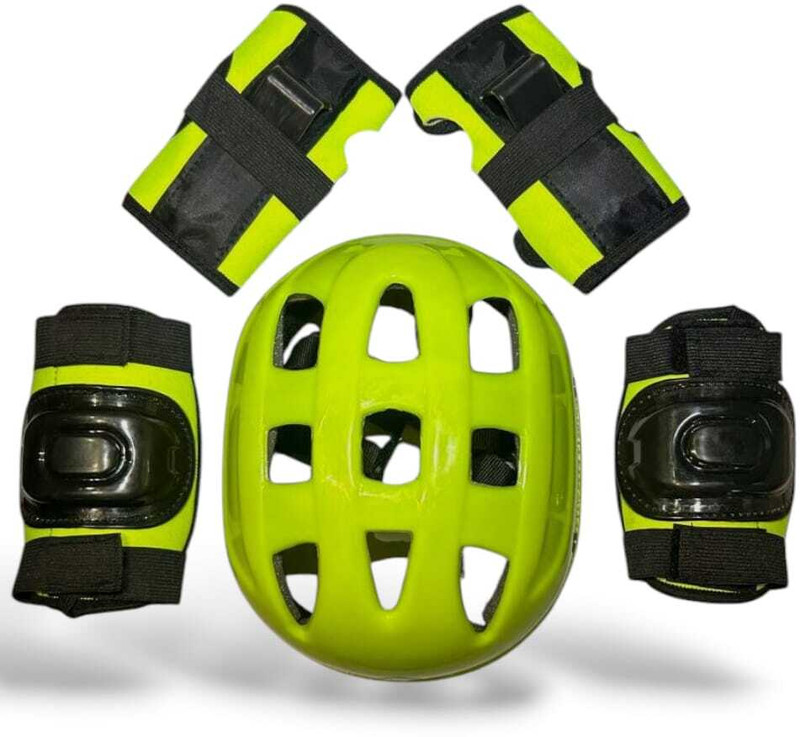Omshivsports Skating Protective Gear/ Guard/Set Noraml use for Kids (PARROT) Skating Guard Combo(Green)