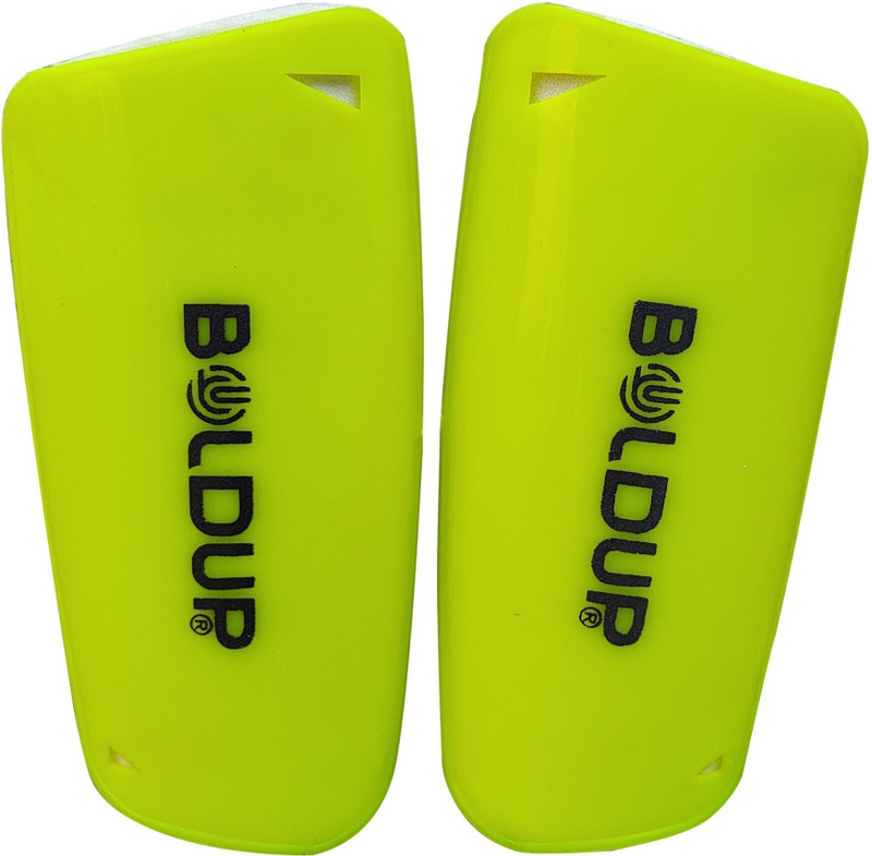 BOLDUP Football Shinguard with Straps for Boys Girls Cycling|Junior(L&R)) Football Shin Guard(Black)