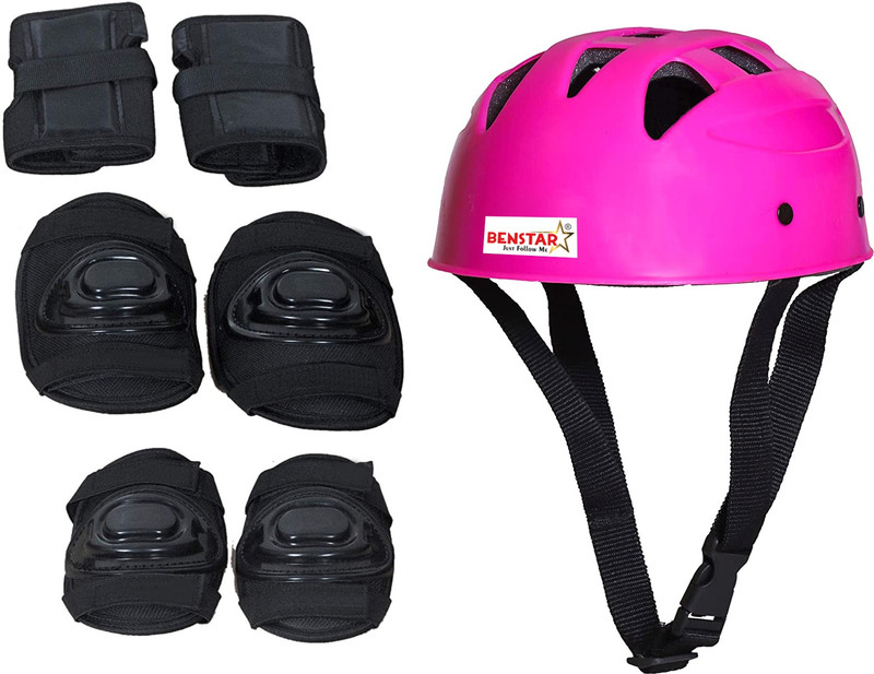 Benstar Pink Skating Guard Kit, Protective Skating Guard Skating Guard Combo (Pink) Skating Guard Combo