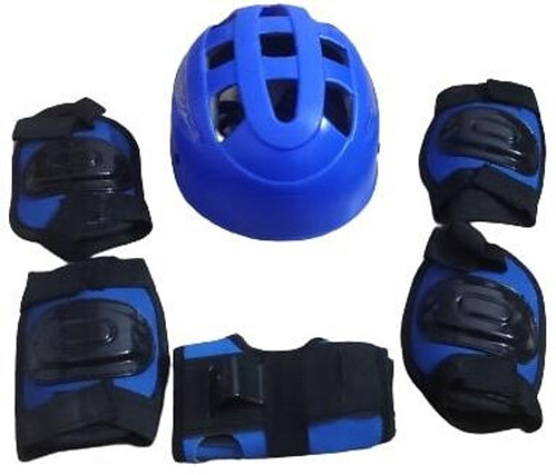 Garg Enterprises PROTECTIVE GAURD NORMAL BLUE SKATING GUARD COMBO Skating Guard Combo