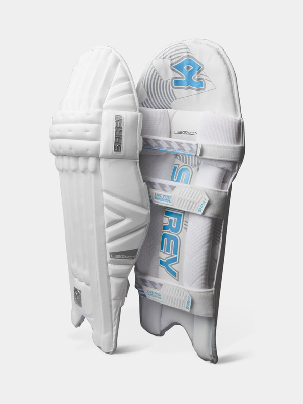 Shrey Legacy Batting Legguard Cricket Guard Combo(White, Grey)