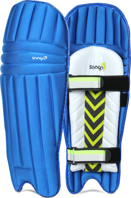 Snaga Cricket Batting Legguard Men Size, Moulded Batting Pad Cricket Guard Combo(Blue)