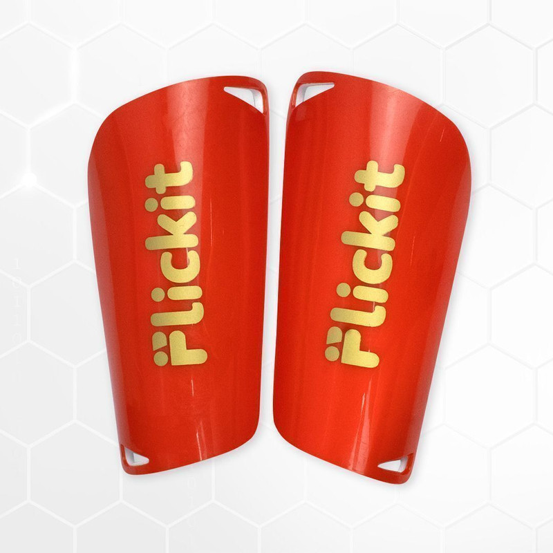 Flickit High-Impact Shin Guards - EVA Padded Protection for Kids & Adults | Size XS | Football Shin Guard(White)