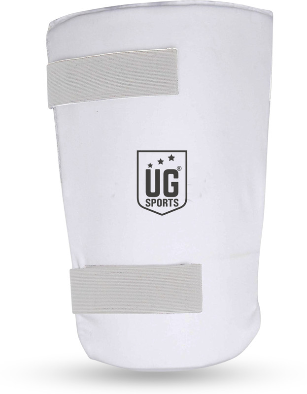 UG SPORTS Batting Sports Cricket Thigh Pad | Cricket Thigh Pad for Men (Adult, White) Cricket Thigh Guard(White)