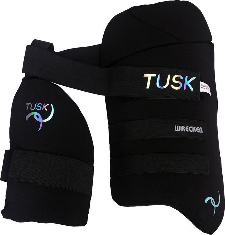 TUSK Cricket Thigh Guard - Wrecker Edition Cricket Thigh Guard(Black)
